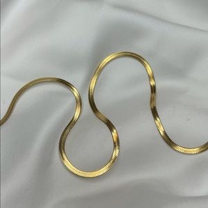 Gold Herringbone Chain